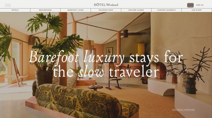 Hôtel Weekend | Barefoot Luxury for the Modern Nomad