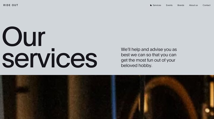 Our services - Ride Out