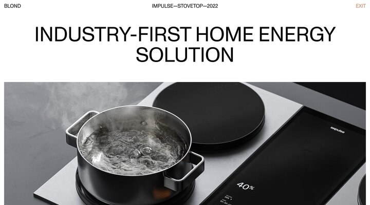 Impulse — Stovetop — BLOND — Industrial Design and Product Design