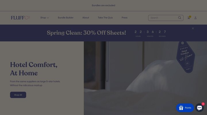 FluffCo: Hotel Quality Pillows, Comforters, Robes and Towels