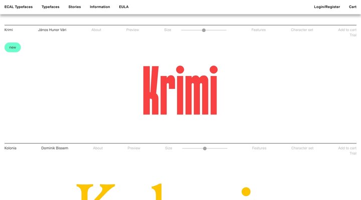 News - ECAL Typefaces