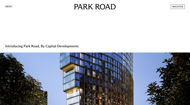 Park Road By Capital Developments | Official Website