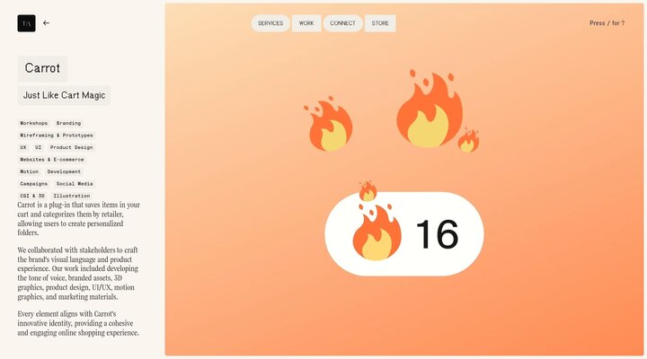 Carrot Brand, App and Website by ToyFight