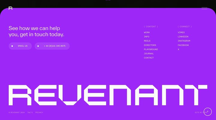Revenant. A creative and Animation studio in the UK
