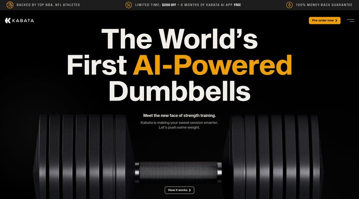 Kabata | The World's First AI-Powered Dumbbells