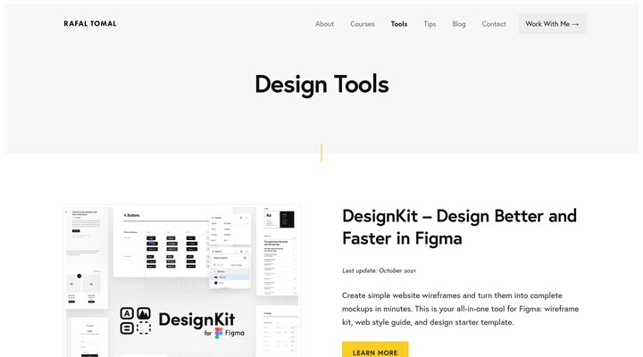 Design Tools - Rafal Tomal