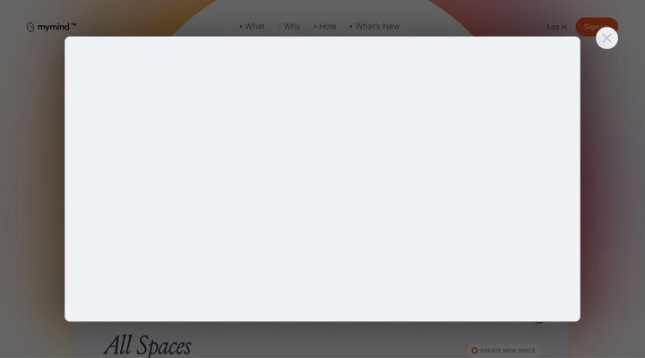 mymind is the extension for your mind.