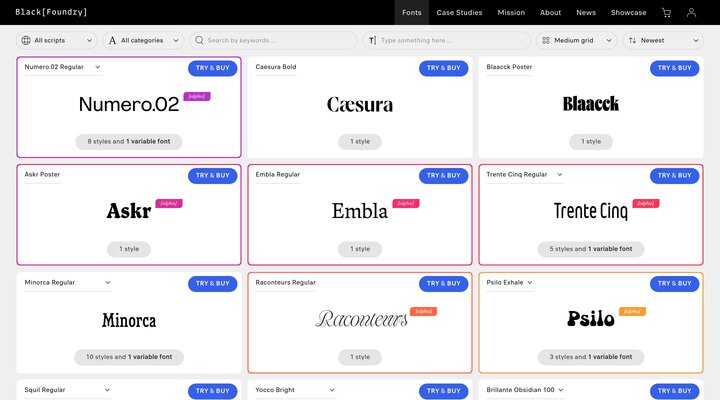Fonts - Black Foundry