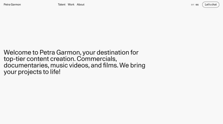 A creative production company