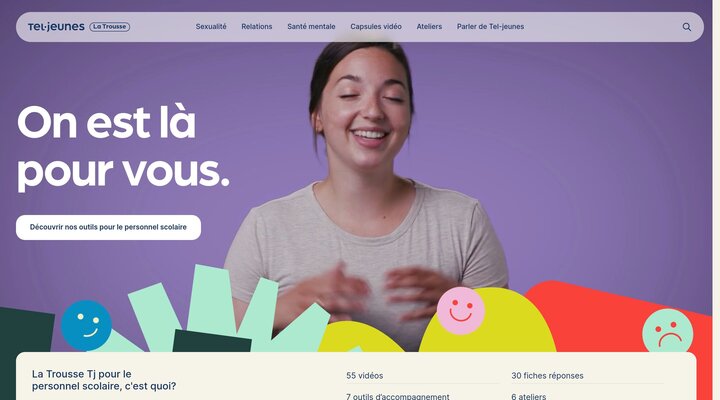 La Trousse Tel-jeunes | Outils pour le personnel scolaire