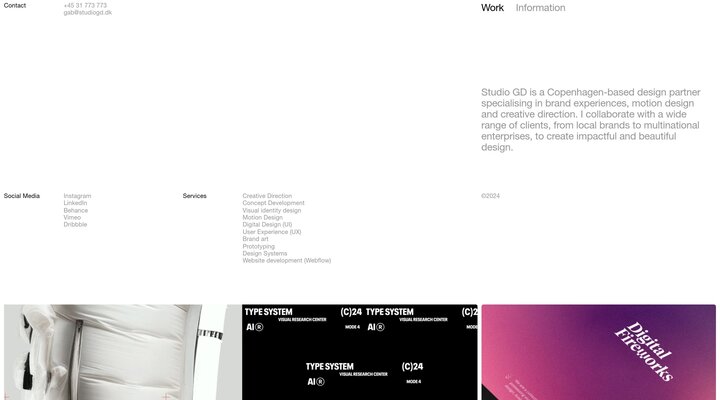 Studio GD – Digital design, motion & identity