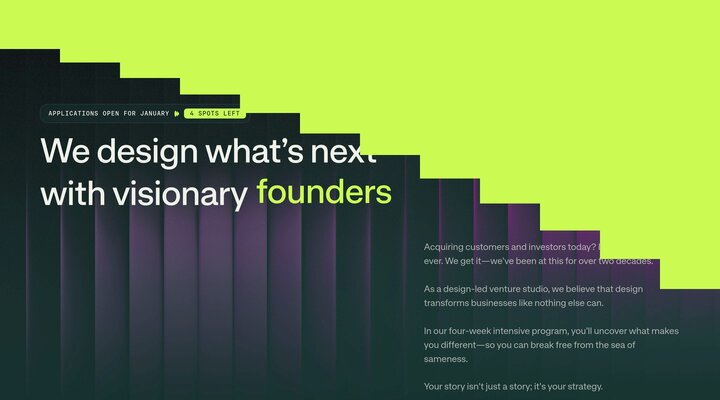 The Resonance | A design-led Venture studio for entrepreneurs