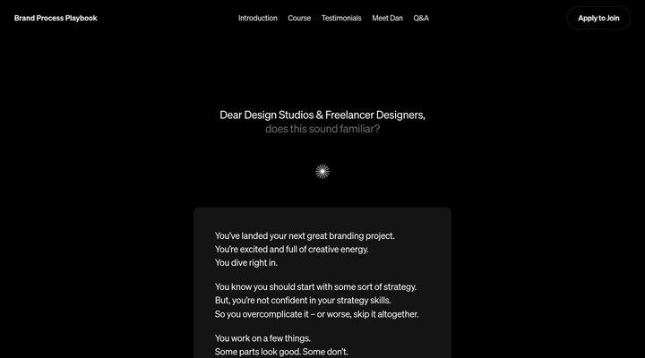 Brand Process Playbook by For Good Design Lab
