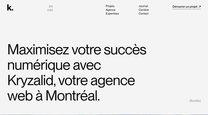 Agence web à Montréal | Kryzalid