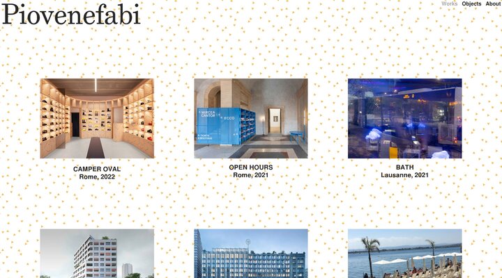 WORKS — PIOVENEFABI | Ambra Fabi | Giovanni Piovene