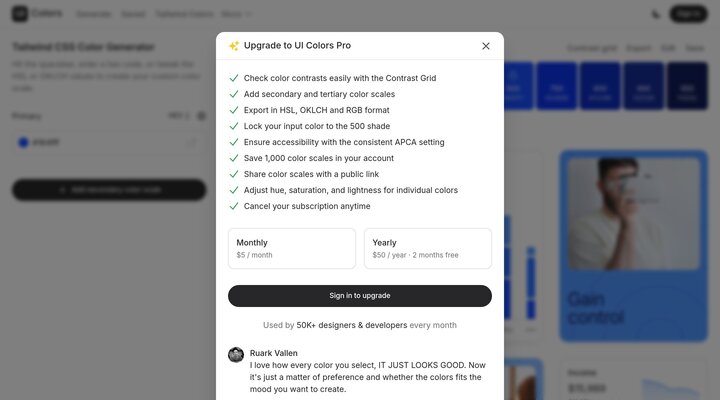 Tailwind CSS Color Generator | UI Colors