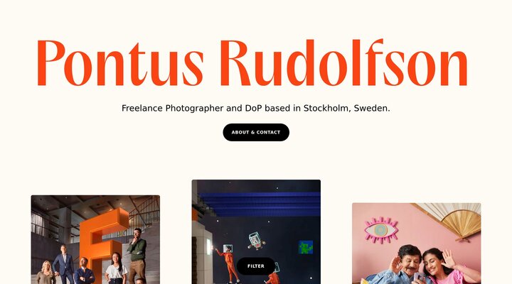 Pontus Rudolfson - Freelance Photographer & DoP