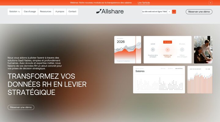 Allshare : Pilotage de la masse salariale, des effectifs et des rémunérations