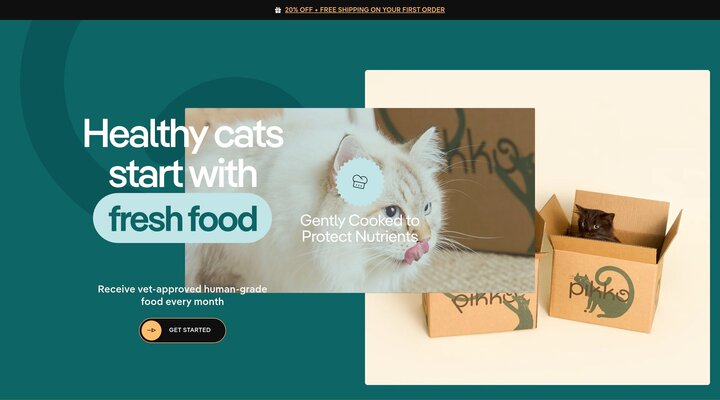 Fresh Human-Grade Cat Food Delivery in Australia | Pikko