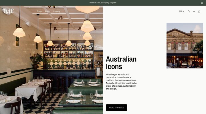 LEIF Products - Australian Fills & Modern Form