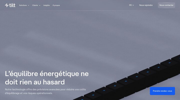 Tilt Energy – Algorithmes de prévision de la consommation électrique