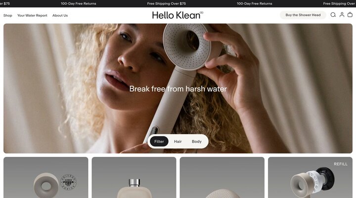 Hello Klean | Beauty Solutions for your water