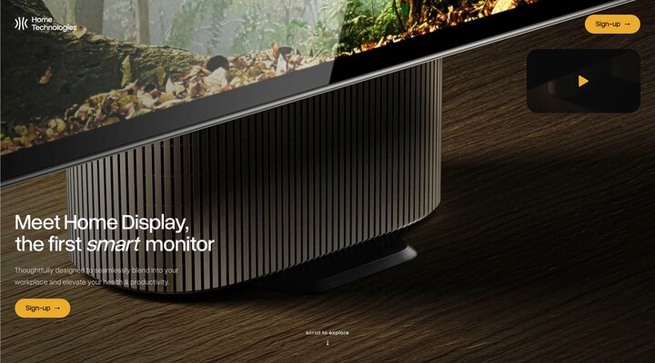 Home Tech | Smart Display for Healthier Work