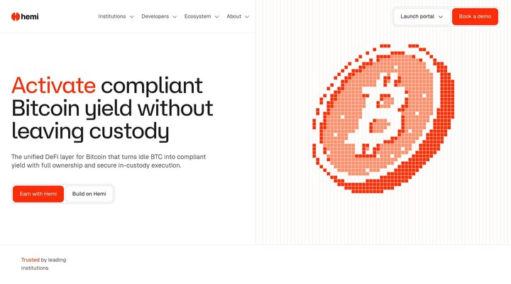 Activate compliant Bitcoin yield without leaving custody