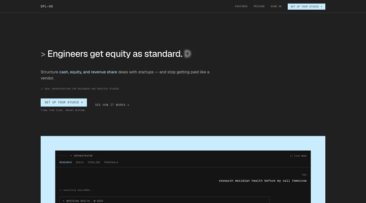 Otherplace — Deal Infrastructure for Creative Studios