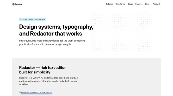 Imperavi — Tools and Books for Designers and Developers