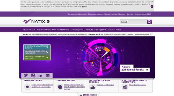 Natixis, the international corporate, investment management and financial services bank of Groupe BPCE