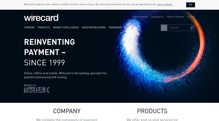 WIRECARD: Reinventing Payment | wirecard.com | Homepage
