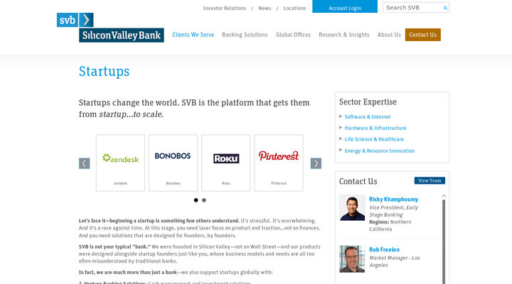 Silicon Valley Bank - Startups
