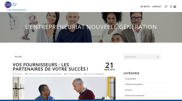 Création et gestion d’entreprise | bettr Tous entrepreneurs