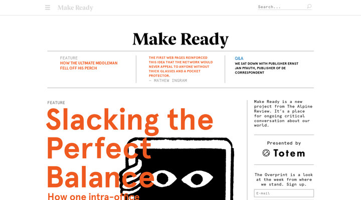 Make Ready - A place for critical conversation about our world