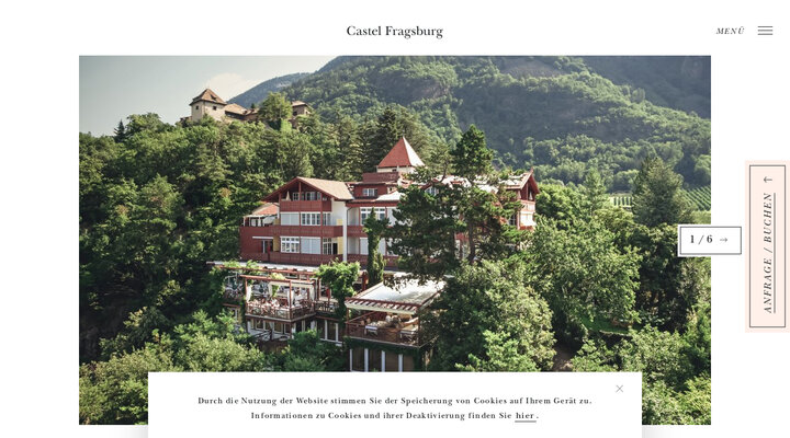 Castel Fragsburg | 5-Sterne Hotel hoch über Meran