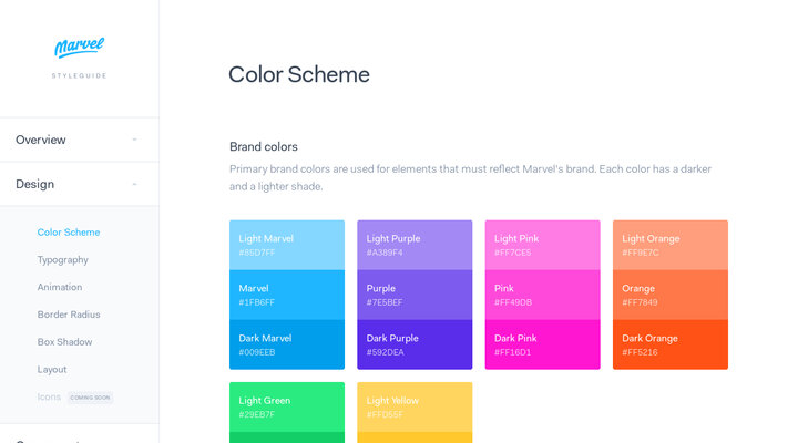 Styleguide — Marvel