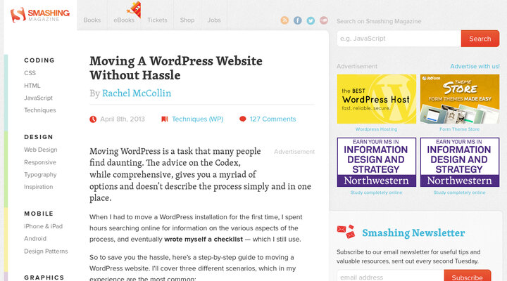 Moving A WordPress Website Without Hassle – Smashing Magazine