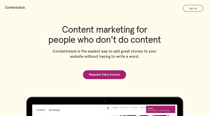 Contentstack | Content marketing for people who don't do content