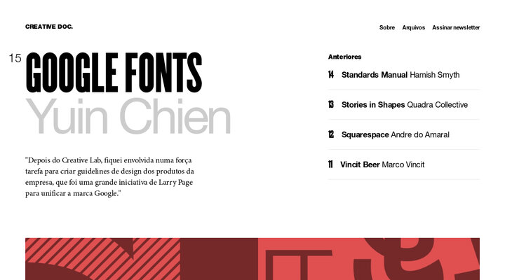 CreativeDoc - Boas ideias merecem palco.