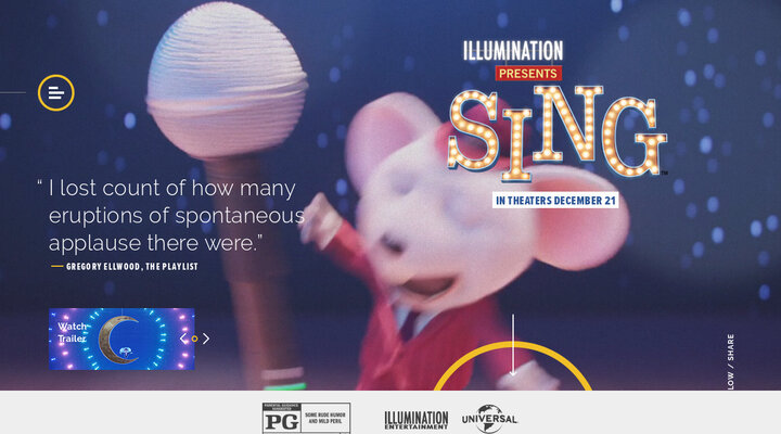 Sing | Trailer & Movie Site | December 21, 2016