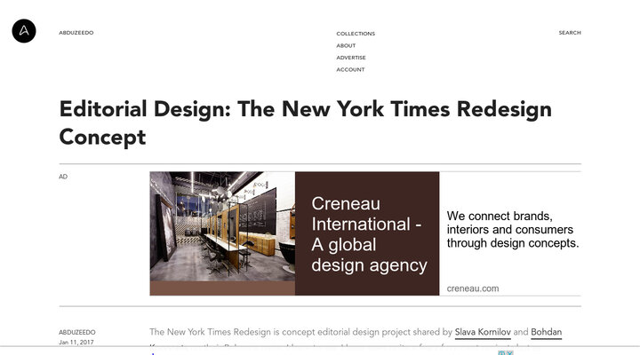 Editorial Design: The New York Times Redesign Concept