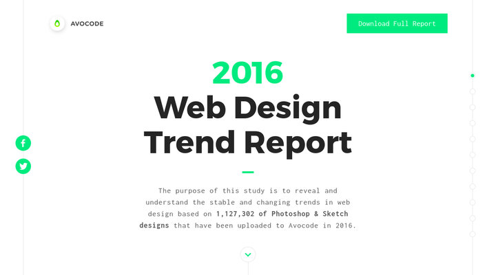 Avocode 2016 Web Design Report
