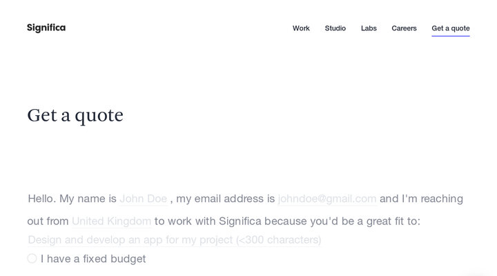 Significa · Get a quote