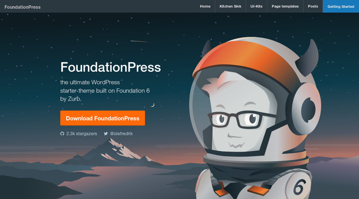 FoundationPress – the ultimate WordPress starter-theme built on Foundation 6 by Zurb.