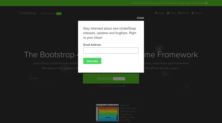 WordPress + Bootstrap 4 Theme Framework - UnderStrap