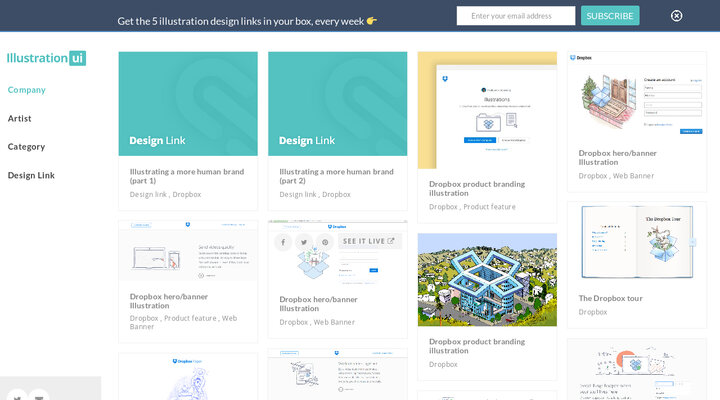 Dropbox - Illustration UI