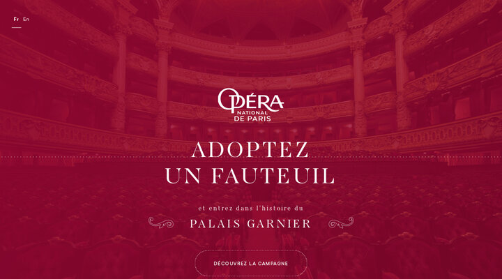 Adoptez un fauteuil – Fauteuils de l’Opéra de Paris