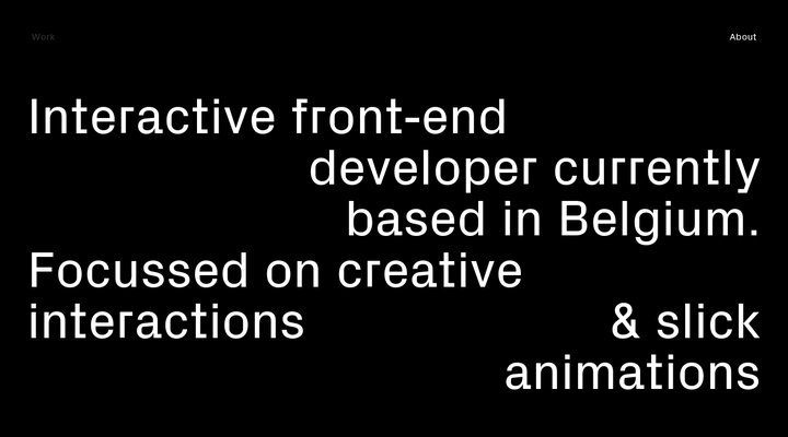 Rafael Derolez | Interactive front-end developer