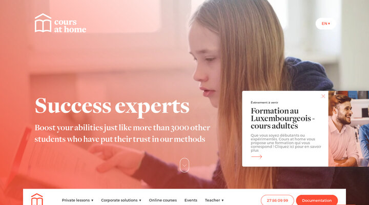 Cours at home | Leader in private lessons in Luxembourg